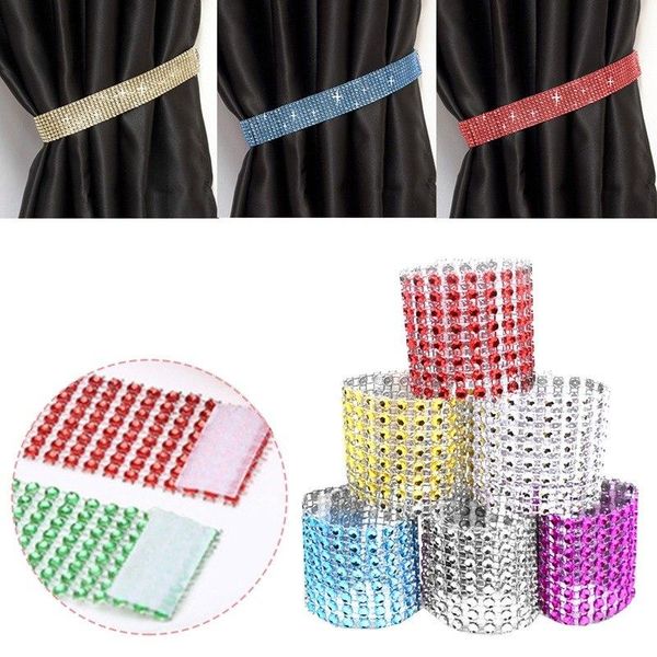 

other home decor 1 pc colorful window diamante crystal tie backs diamond napkin rings for wedding curtains