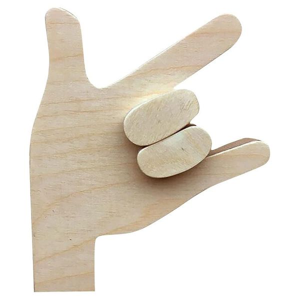 

hooks & rails creative wooden key clothes gesture hook coat hanger storage rack decoration for household chain kitchen sundries wall