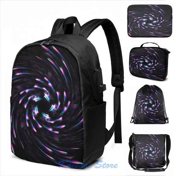 

backpack funny graphic print celestial emmanence usb charge men school bags women cosmetic bag travel laptop