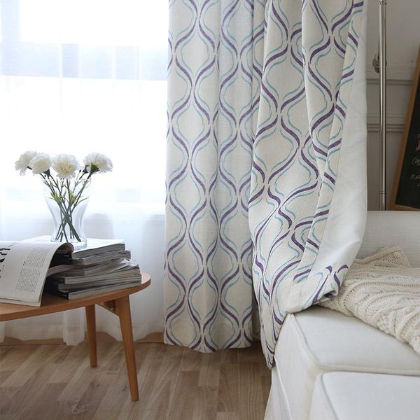 

curtain & drapes nordic style modern slub cotton small fresh shade curtains for living dining room bedroom