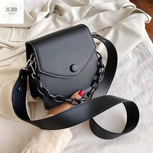 

solid color thick chain small pu leather crossbody bags for women 2021 summer shoulder cross body bag ladies handbags