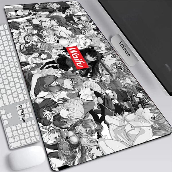 

mouse pads & wrist rests ahegao pad anime cute gaming accessories mechanical keyboard gray desk mat gabinete pc gamer computer lapm