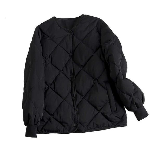 

small down et women's short korean winter 2021 light lingge fashion trend, Black