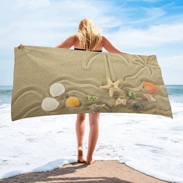 

towel beach starfish conch sand bath microfiber bathroom supplies towels for adults