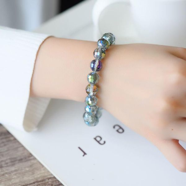 

charm bracelets 2021 fashion trend spherical crystal bracelet for woman transparency jewelry wholesale, Golden;silver