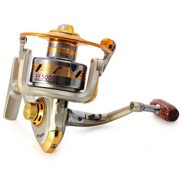 

baitcasting reels ef1000 - 7000 series metal spool spinning reel fish salt water fishing carretilha pesca wheel 10ball bearing 5.5:1