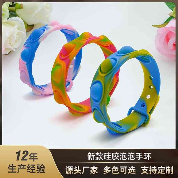 

new rat killing pioneer press finger toy children's decompression puzzle key chain silicone bubble bracelet