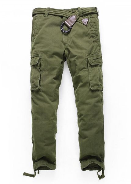 

men's pants casual vintage cargo trousers fashion sports military camouflage straight long tactical camo plus size, Black