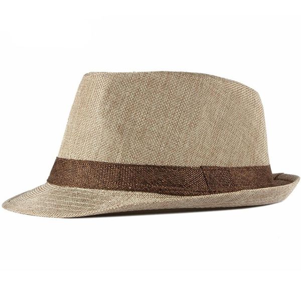 

wide brim hats ht3702 fedora hat spring summer cap men women short trilby straw male female breathable panama beach, Blue;gray
