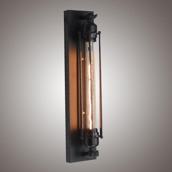 

wall lamp industrial punk style loft wrought iron american village restaurant cafe e27 edison flute sconce fixture
