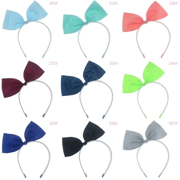 

baby girls big bow hairpin cute bowknot hair sticks hairband kids turban makaron party headband children head wraps hair accessories h28tf9e, Slivery;white
