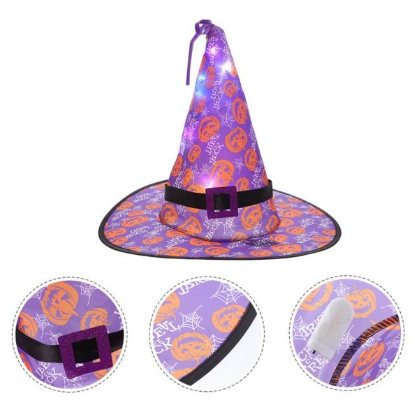 

party hats 1pc cosplay luminous witch hat festival costume props