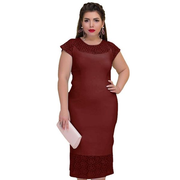 

casual dresses 2021 europe hollow flower dress plus size 6l long women lace knitting cotton solid xl xxl xxxl 3xl 4xl 5xl 6xl, Black;gray