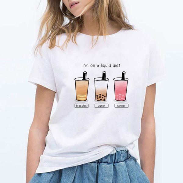 

t-shirt fashion women tee graphic t shirt female tshirt women kawaii cartoon tee cute female t-shirts clothing, White