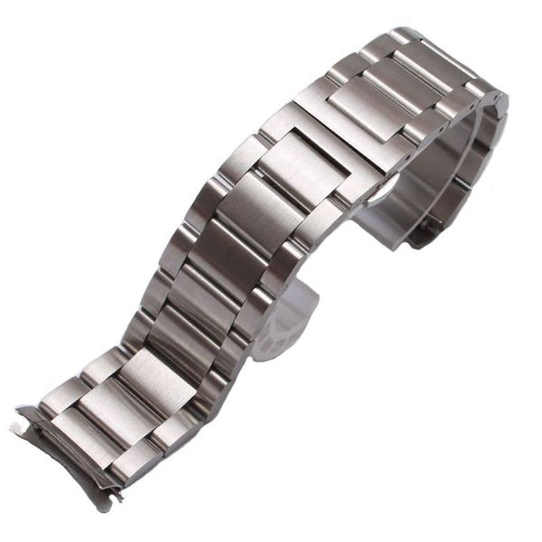 

watch bands 20mm 22mm solid stainless steel watchband strap silver black bracelet accessories curved end for samsung gear galaxy, Black;brown