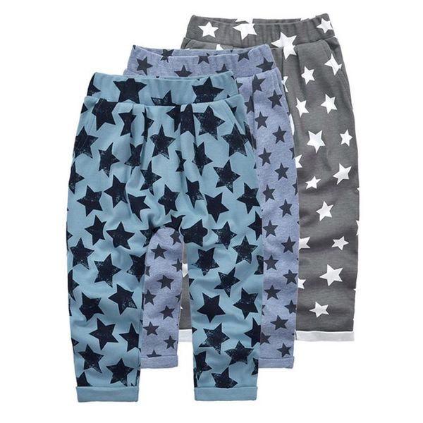 

trousers star solid color children's pants boys cotton harem kids multicolor optional y39, Blue