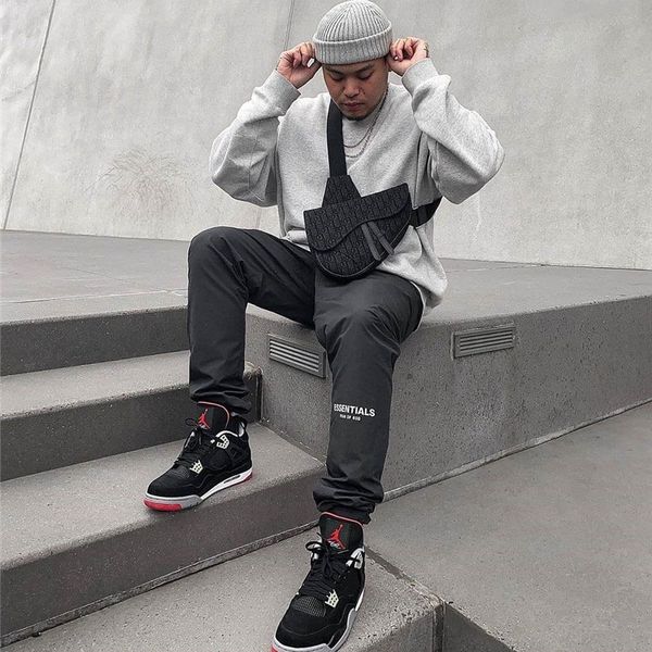 

2021 korean elastic waist thin men women reflective streetwear harajuku slim black pants joggers for male trousers wnux