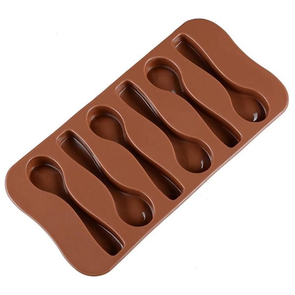 

craft tools silicone chocolate mold spoon baking non-stick biscuit cake jelly and candy 3d diy good