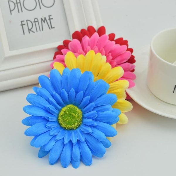 

100pcs artificial gerbera flowers wedding decoration for home accessories diy wreath silk daisy fake chrysa qylmza