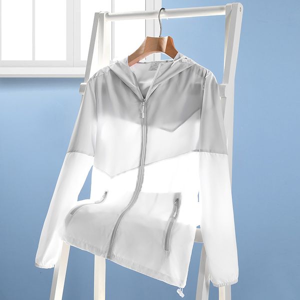 

men's lovers transparent sunscreen tee t-shirt long sleeve hat zipper fashion casual wear, White;black