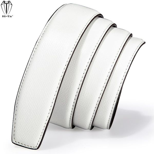 

belts luxury 3.5cm width mens replacement white black blue brown red green orange leather strap for automatic buckles waistband, Black;brown