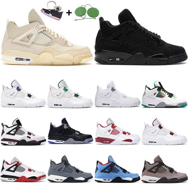 

new og basketball shoes men 4s 4 black cat metallic green pure money cool grey royalty university red union guava lemon venom thunder mens