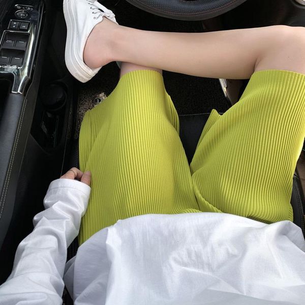 

men's shorts summer pleated korean fashion loose solid color casual harajuku streetwear drape five-point pants men, White;black