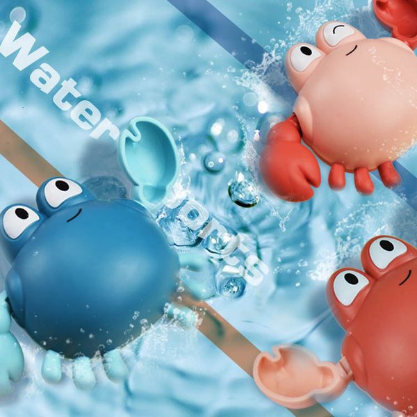 

baby bath toys summer boys and girls bathtub cartoon crabs playing with water spinning spring on the chain