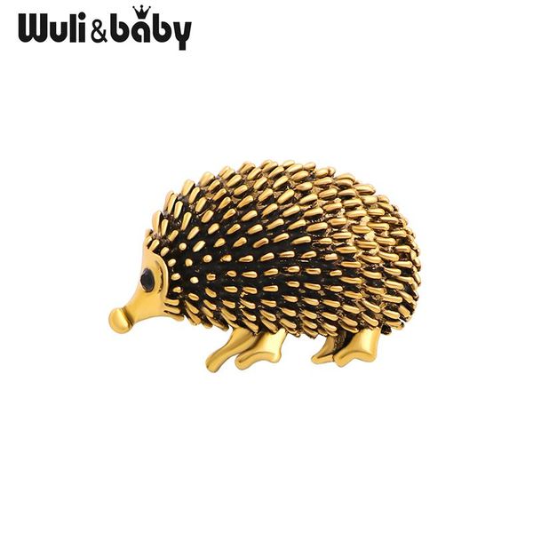 

pins, brooches wuli&baby alloy hedgehog brooch pins 2 colors animal metal badge women jewelry gift, Gray