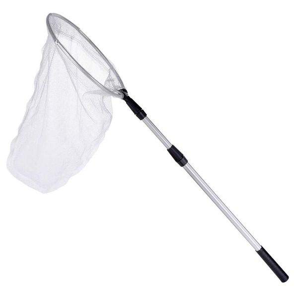 

fishing accessories bug net butterfly catching fish nylon with handle for adults & kids,extendible from 37 inch to 68 inch.