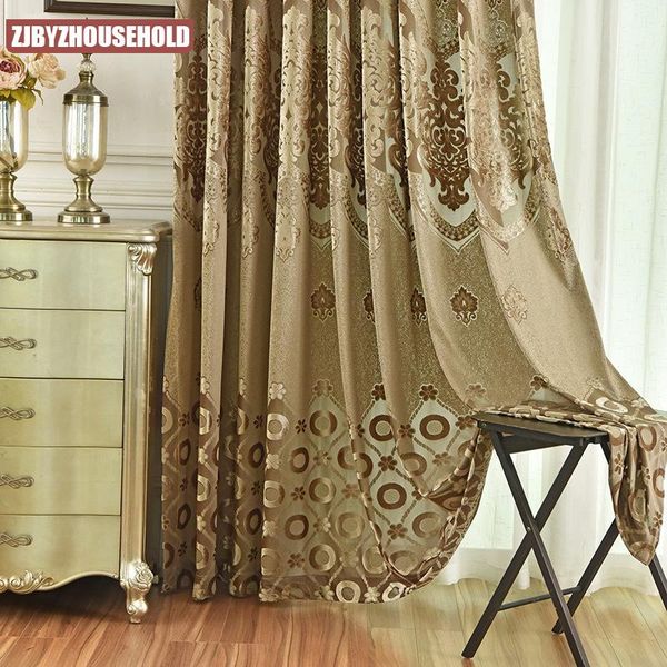 

curtain & drapes modern european style atmospheric jacquard blackout curtains for living room bedroom study french window customization