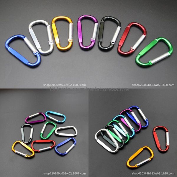 

carabiners keychains 73x38mm d-shaped flat mountaineering buckle aluminum alloy outdoor water bottle mti-function gadgets baitsluress jllqxb