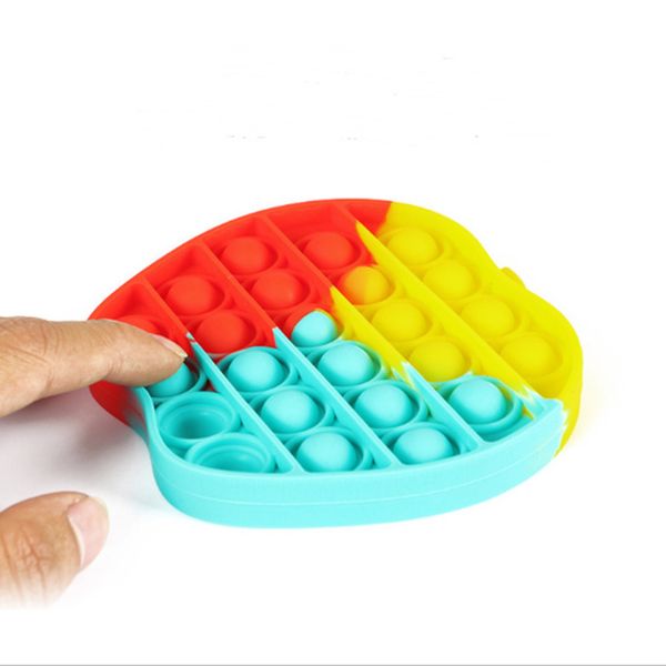 

apple shape push pops bubble sensory toy autism needs children funny anti stress pops it fidget toy stress squishy stress reliever g11802