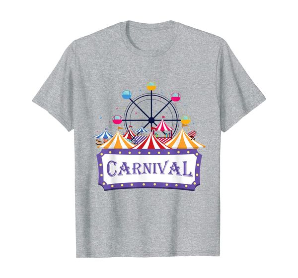 

carnival party circus ferris wheel tents novelty souvenir t-shirt, White;black