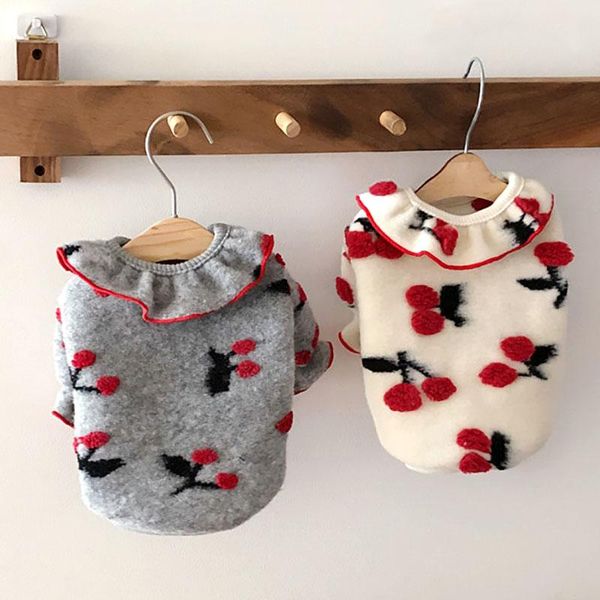 

dog apparel fashionable plum clothes autumn and winter teddy pullover cat puppy warm sweater soft pet bottoming shirt
