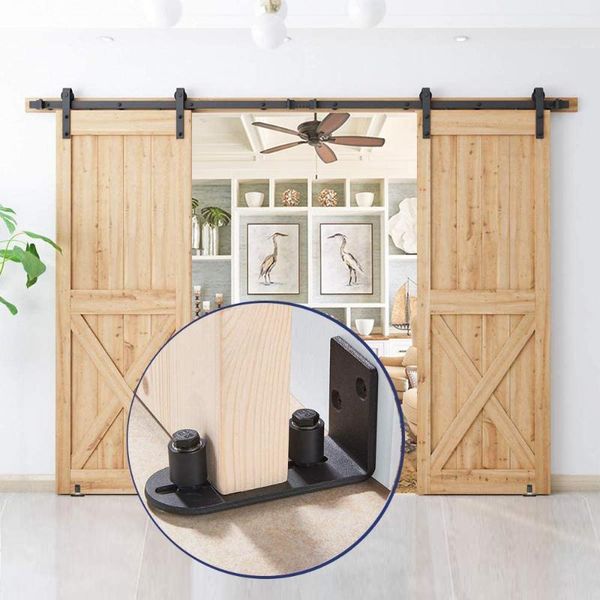 

craft tools floor guide barn door sliding ball bearing black steel