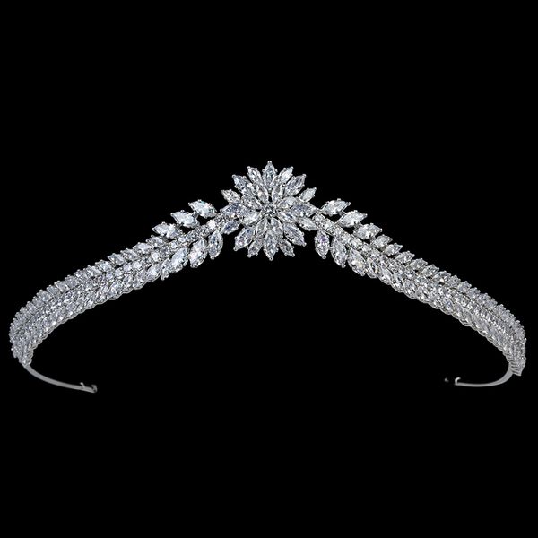 

tiaras and crown hadiyana vintage classic lady bridal party wedding hair jewelry got engaged zricon bc5873 corona princesa, Slivery;golden