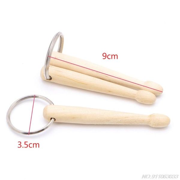 

keychains mini drum sticks keychain wood drumsticks key ring chain keyfob percussion gift n11 20 drop, Silver