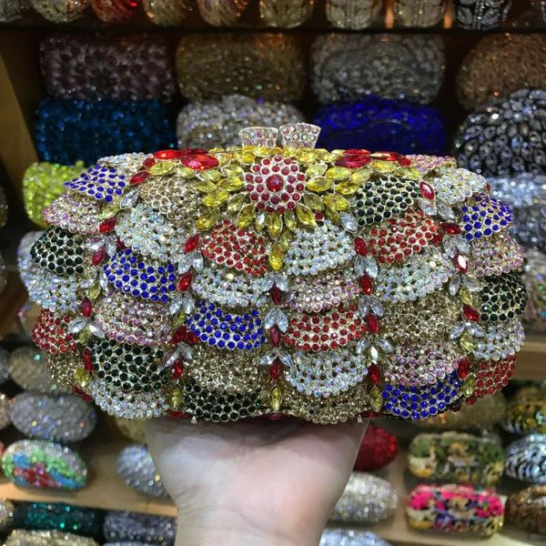 

shoulder bags xiyuan gold/silver/champagne multi colour ladies clutch bag pearl diamond evening crystal party purse wedding wallet