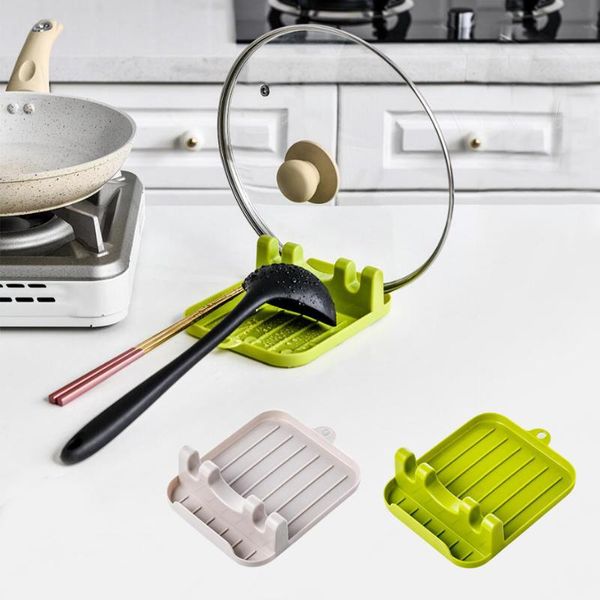 

kitchen storage & organization basedidea spoon chopsticks holder plastic pan pot cover lid stand rack spatula shovel utensil rest cooking to