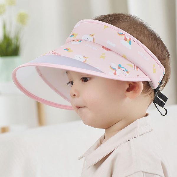

wide brim hats empty big baby children's summer sun hat headband half circle panama straw outdoor sports fishing beach, Blue;gray