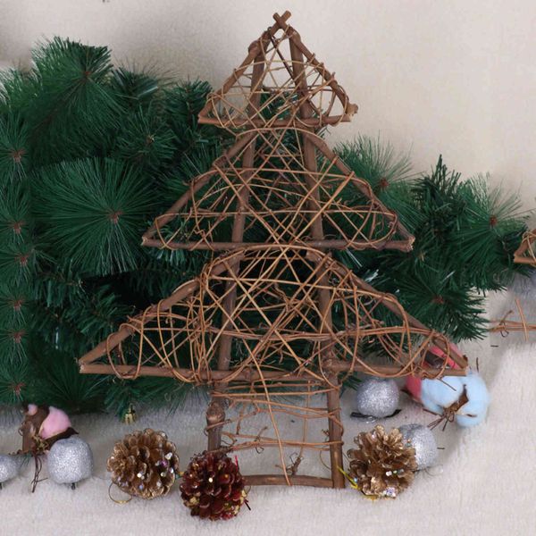 

wooden crafts withered rattan wall ceiling dry branch willow tower christmas tree decoration
