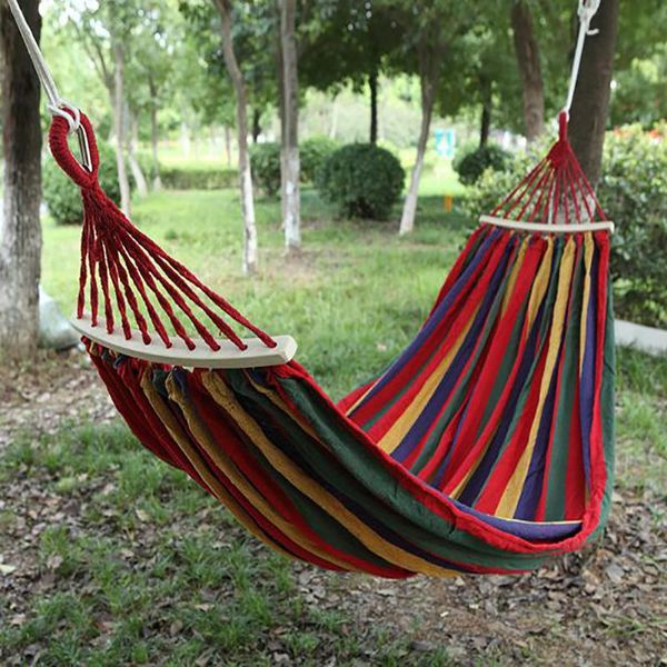 

tents and shelters outdoor hanging hammock travel camping home bedroom swing chair thick canvas portable hammocks