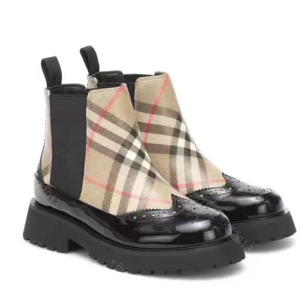 

fashion kids boots desinger winter casual shoes bbrye brand stripe for boys girls leather classic design lattice waterproof martin rubber so, Black;grey