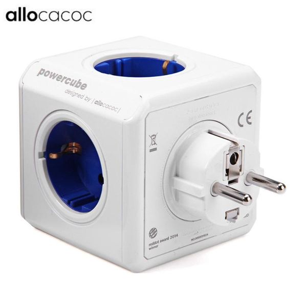 

smart power plugs allocacoc powercube socket de plug with 4 outlets 2 usb ports adapter for home 16a 250v