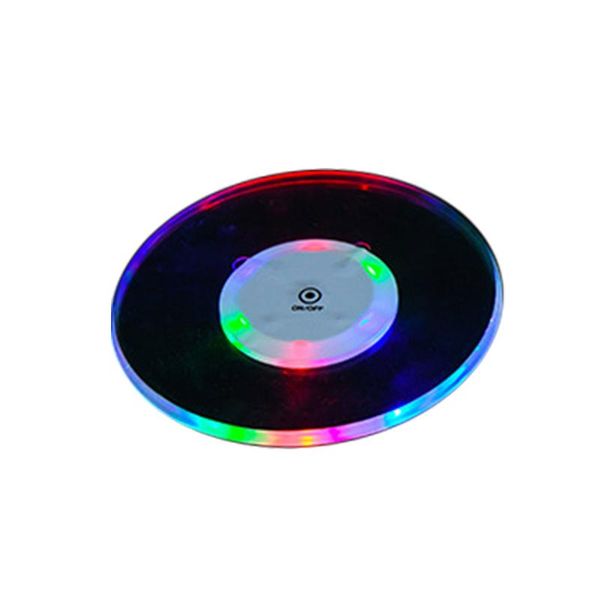 

mats & pads cup holder waterproof mini touch switch led party home non slip festival color changing tableware battery operated