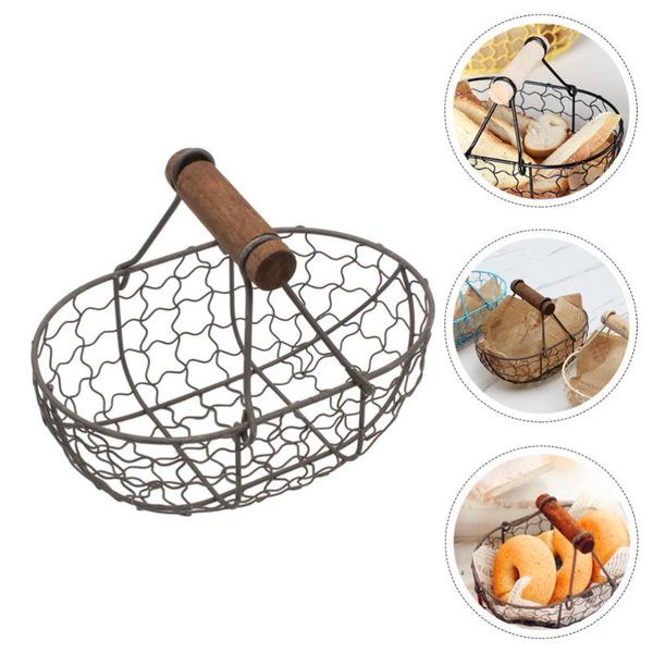 

storage baskets 1pc creative basket retro old holder large egg container