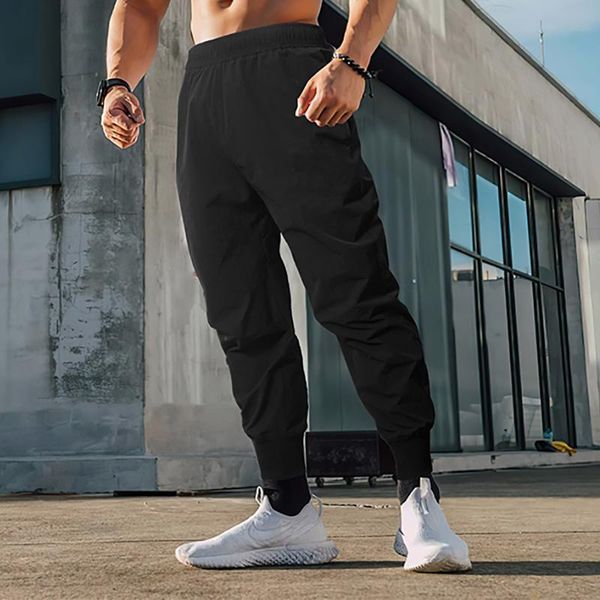 

men's pants 2021 brand mens gym joggers casual fitness men sporting fashion skinny sweatpants trousers black track