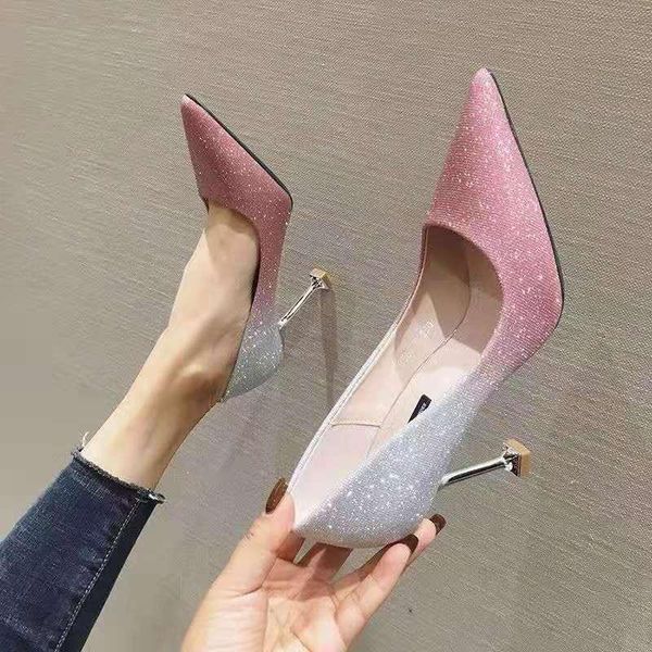 

sandals women summer shoes female party weeding fashion high heel lady casual cute silver purple pumps sweet mujer, Black