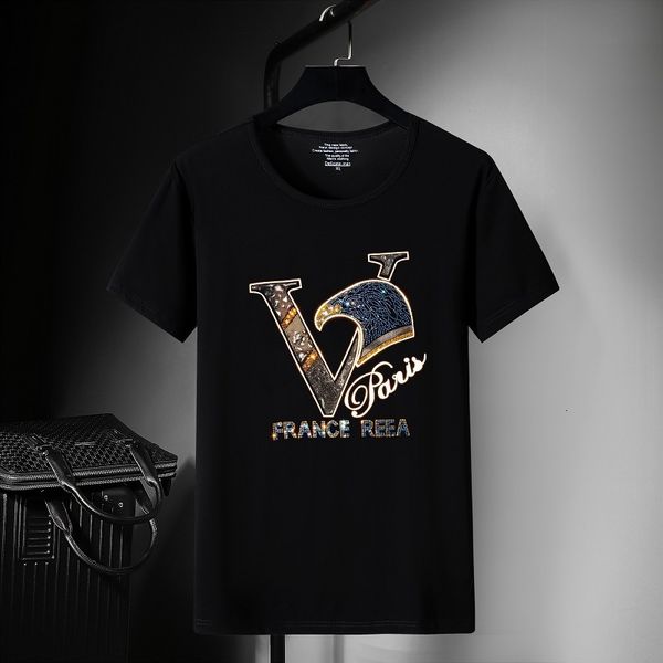 

fashion t shirt 2021 summer drill casual short sleeve men's social spirit guy street size, White;black